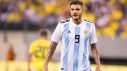 Mauro Icardi en la Selección Argentina.