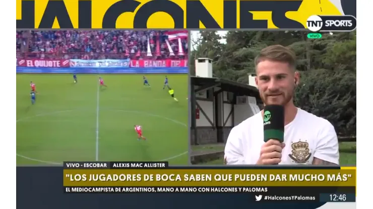 Alexis Mac Allister habló sobre las posibilidades que hay de jugar en Boca