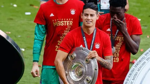James Rodríguez, campeón de la Bundesliga con el Bayern Múnich.