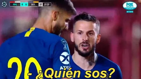 Benedetto le hizo 'un Benedetto' a un jugador de Argentinos: "¿Quién sos?"