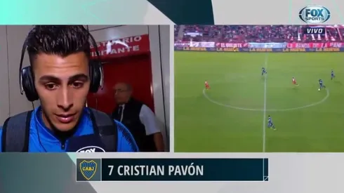 Cristian Pavón luego del empate de Boca.