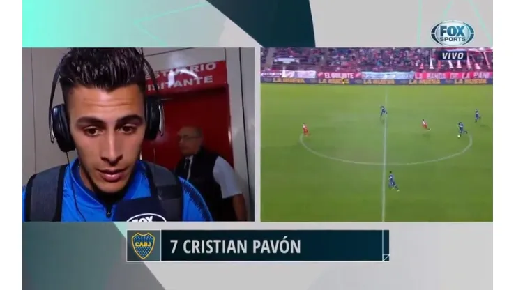 Cristian Pavón luego del empate de Boca.