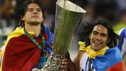 Radamel Falcao, campeón de la UEFA Europa League 2011 con el Porto.