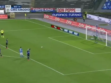 A Inter le regalaron un penal e Icardi no falló para decorar la derrota ante Napoli