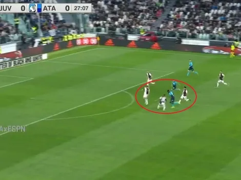 Era un gol de locos: Duván humilló a tres rivales de la Juventus y la pelota pasó besando el palo