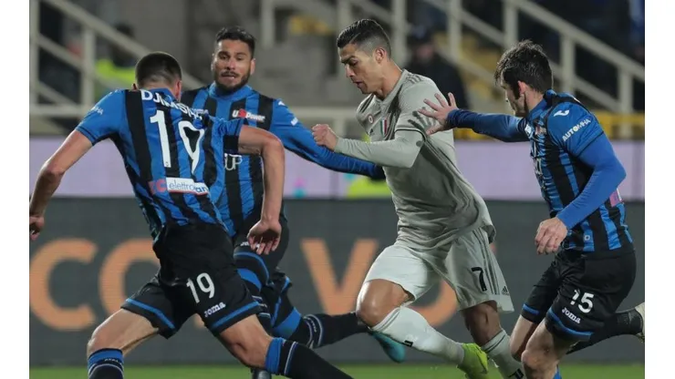 Juventus vs Atalanta por la Serie A.