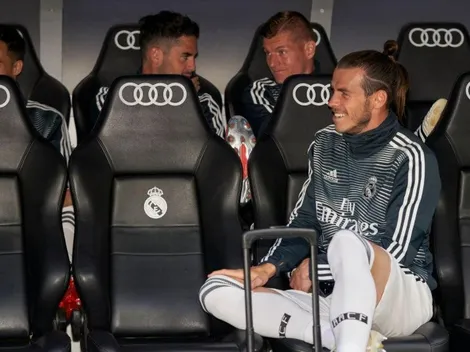 Insólito: la foto de Gareth Bale con la maleta de viaje lista en pleno Bernabéu