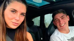 Mina Bonino y una romántica postal junto a Fede Valverde.