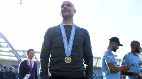 Josep Guardiola, campeón en Inglaterra.