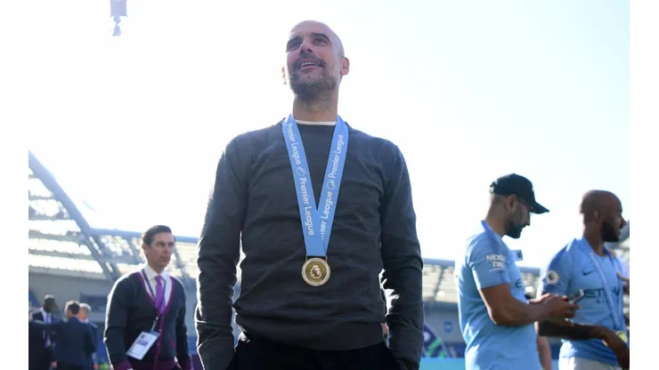 Josep Guardiola, campeón en Inglaterra.