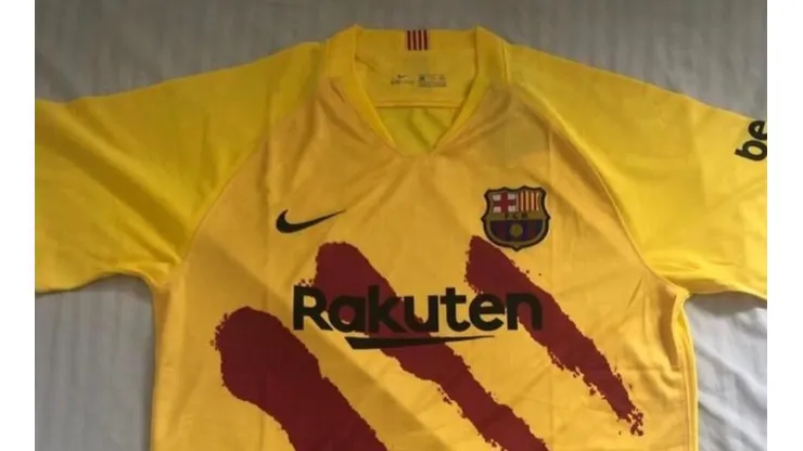 La nueva camiseta de Barcelona.
