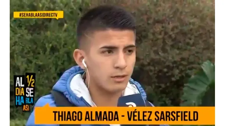 Almada en diálogo con De Fútbol Se Habla Así.