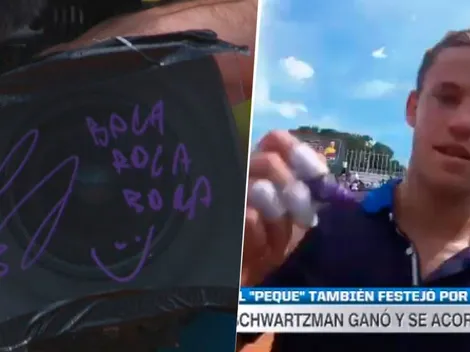 Ganó en el Masters 1000 de Roma y lo festejo firmando "Boca, Boca, Boca"