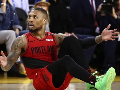 Damian Lillard encendió la polémica con los árbitros por una jugada clave ante los Warriors