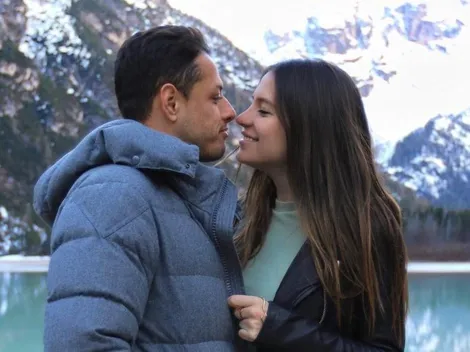 "Se tiñó para que su pelo combine con mi vestido": la novia de Chicharito y una foto a puro amor