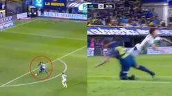 Roja directa: Benedetto la regaló, Bouzat iba derecho al gol, pero Izquierdoz lo mató y se fue expulsado