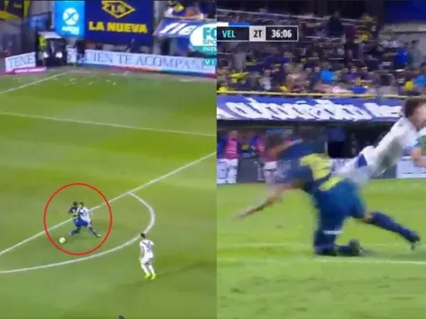 Roja directa: Benedetto la regaló, Bouzat iba derecho al gol, pero Izquierdoz lo mató y se fue expulsado