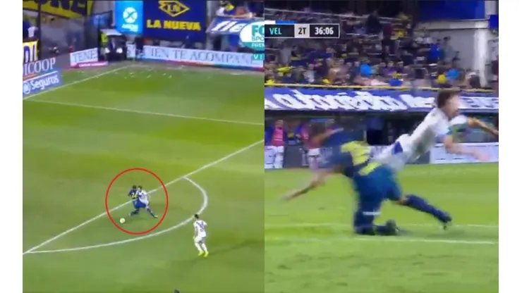 Roja directa: Benedetto la regaló, Bouzat iba derecho al gol, pero Izquierdoz lo mató y se fue expulsado
