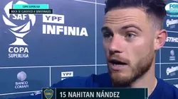 Terminó el partido y Nández mandó un mensaje: "Hablaron toda la semana que Boca había parecido el equipo chico"
