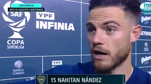 Terminó el partido y Nández mandó un mensaje: "Hablaron toda la semana que Boca había parecido el equipo chico"