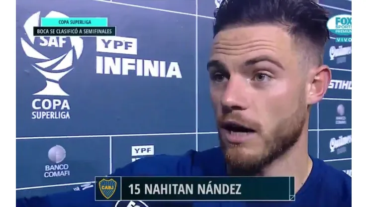 Terminó el partido y Nández mandó un mensaje: "Hablaron toda la semana que Boca había parecido el equipo chico"