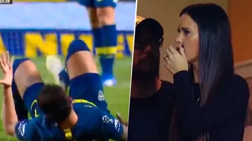 Mauro Zárate chocó feo, sangró y la reacción de Natalie Weber fue la de todos
