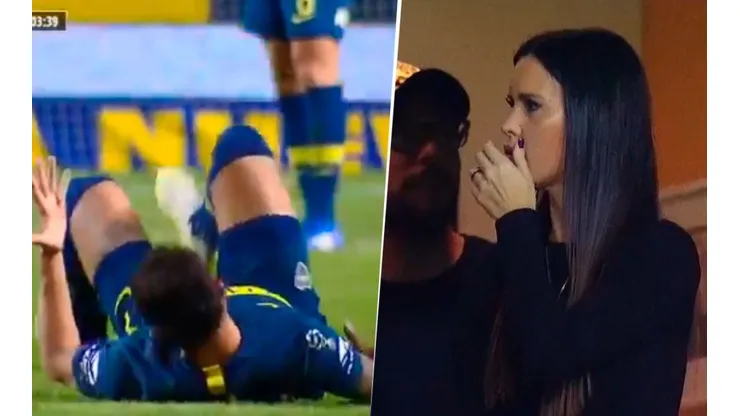 Mauro Zárate chocó feo, sangró y la reacción de Natalie Weber fue la de todos