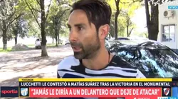 ¿Quién dice la verdad? Luchetti le respondió a Matías Suárez: "Se debe haber confundido de jugador"