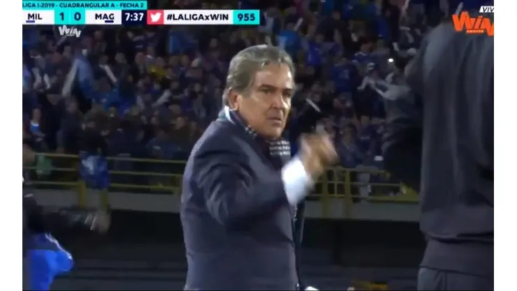 Jorge Luis Pinto, DT de Millonarios.