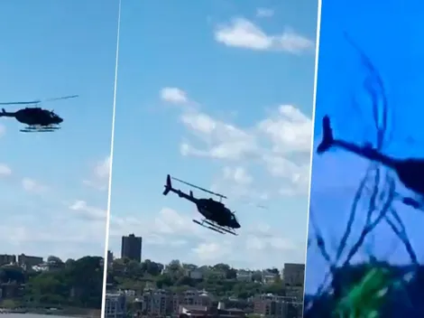 Video viral: un helicóptero se cayó en el Río Hudson y el piloto sobrevivió de milagro