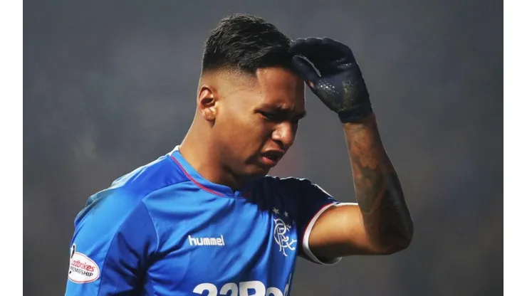 Alfredo Morelos, jugador del Rangers de Escocia.