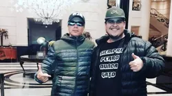 Es argentino, juega en México y dio la conferencia de prensa con una remera 'ATR' de Pablo Lescano