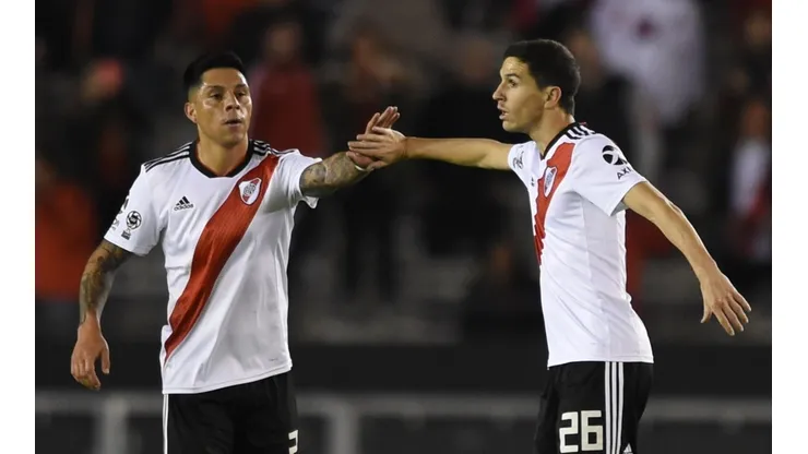 Enzo Pérez fue de los mejores de River ante Atlético Tucumán.