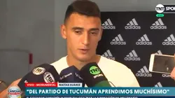 Matías Suárez contó qué le dijo Luchetti en pleno River-Atlético Tucumán