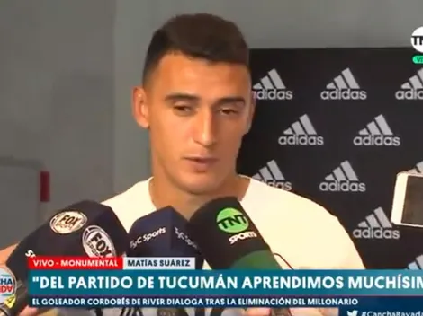 Matías Suárez contó qué le dijo Luchetti en pleno River-Atlético Tucumán