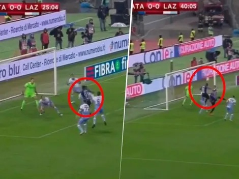 Por poco: Duván Zapata casi pone en ventaja al Atalanta en dos ocasiones