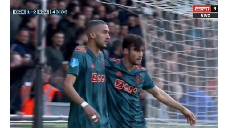Tagliafico se olvidó que es defensor, se fue al área y la empujó para que Ajax sea casi campeón