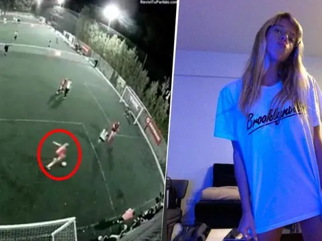 Pero que viva el fútbol, Nati Jota: le pegaron una patada, siguió, la clavó al ángulo y hay video