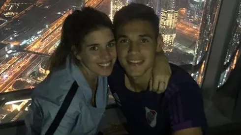 Emotivo posteo de la mujer de Martínez Quarta: "Sé cuánto amas el fútbol, pero más cuánto amas River"