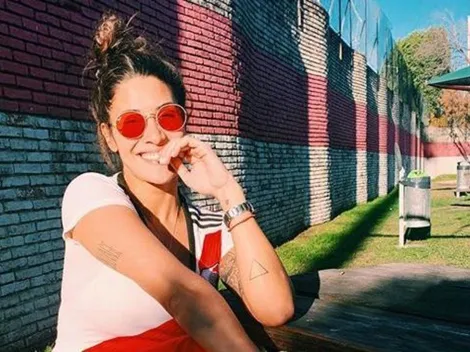 Ivana Nadal representó a los hinchas de River y subió foto a pura sonrisa en el Monumental