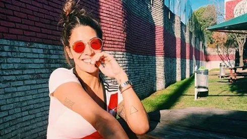 Ivana Nadal representó a los hinchas de River y subió foto a pura sonrisa en el Monumental