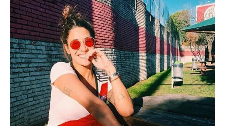 Ivana Nadal representó a los hinchas de River y subió foto a pura sonrisa en el Monumental