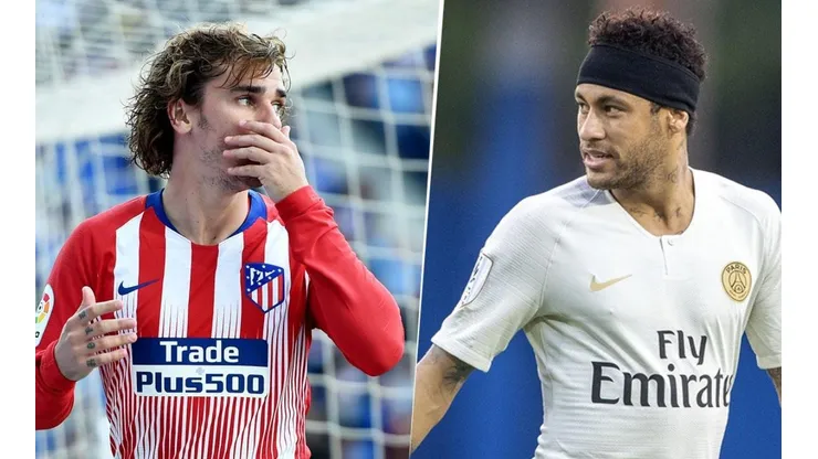 Griezmann anunció su salida del Atlético Madrid y su hermano subió una foto de Neymar
