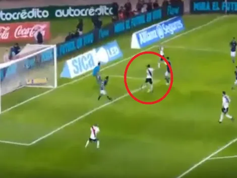 El taco sí: Nacho Fernández selló un golazo para el 1-0 de River a los 15'