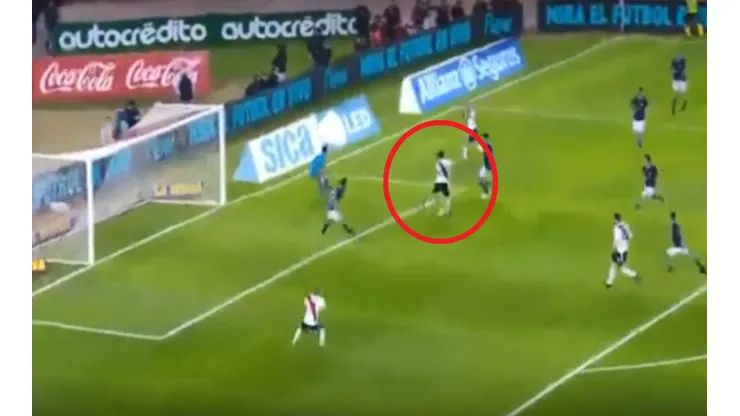 El taco sí: Nacho Fernández selló un golazo para el 1-0 de River a los 15'