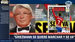 El presidente del Atlético Madrid habló y confesó que "está decepcionado" con Griezmann