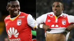 Héctor Urrego (DIM) y Johan Arango.