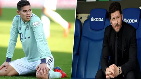 Simeone estaría de acuerdo en la llegada de James al Atlético