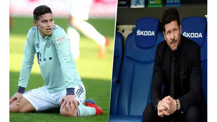 Simeone estaría de acuerdo en la llegada de James al Atlético