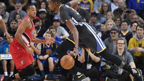 Las palabras de Kevin Durant a CJ McCollum que calentaron desde ya las Finales del Oeste